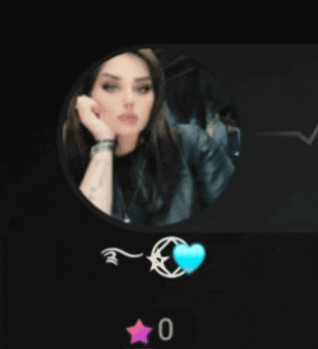 a blurred image of a woman with arabic writing