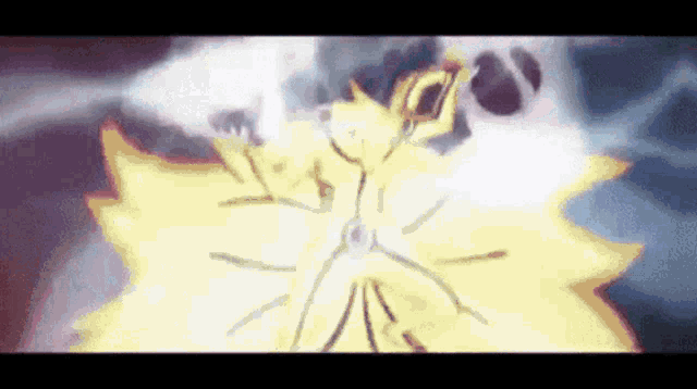 a cartoon of a person being surrounded by a glowing light .