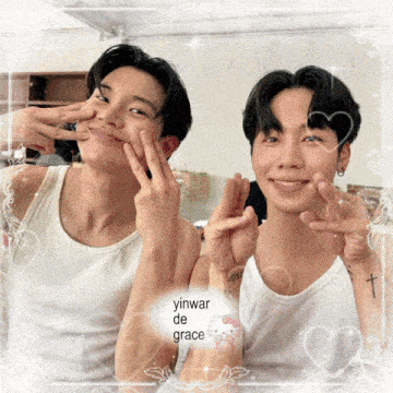 a picture of two men with yinwar de grace on the bottom