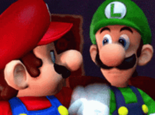 Mario Luigi GIF - Mario Luigi Personabeys GIFs