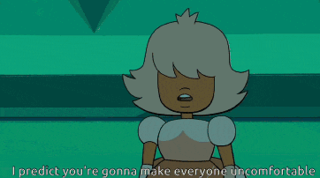 a cartoon character says i predict you re gonna make everyone uncomfortable