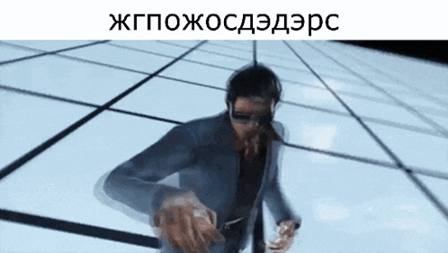 a man in a suit and sunglasses is dancing in a video game