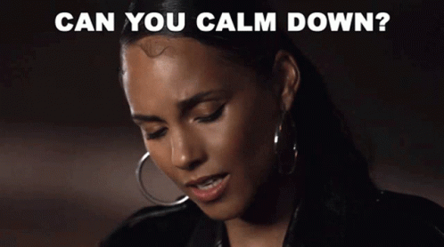 Can You Calm Down Alicia Keys GIF - Can You Calm Down Alicia Keys Perfect Way To Die GIFs