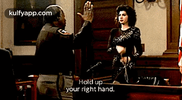 Hold Upyour Right Hand..Gif GIF - Hold Upyour Right Hand. My Cousin-vinny Marisa Tomei GIFs