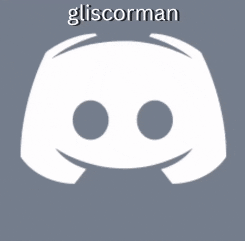 a white discord icon with the name gliscorman on the bottom