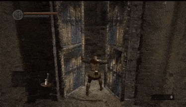 a video game is being played with the number 0 on the bottom of the screen