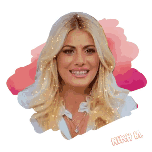a drawing of a woman with the name nikki m. below it