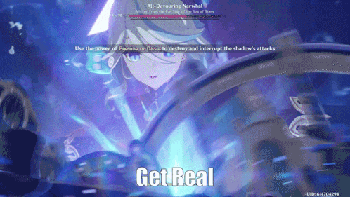 a screenshot of a video game with the words get real on the bottom