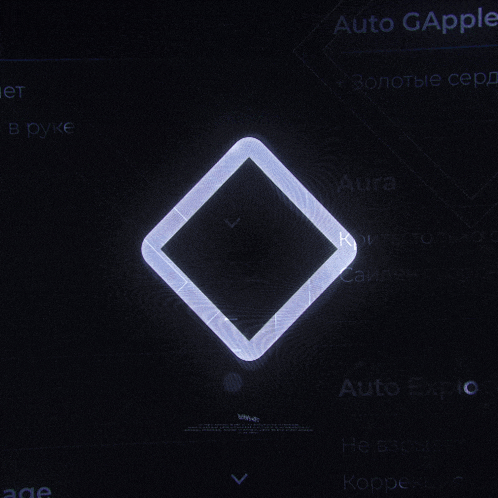 a dark background with a diamond in the center and the word auto gapple