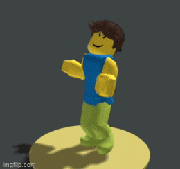 a cartoon character with a blue shirt and green pants