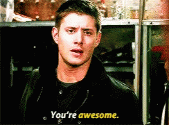 Youre Awesome Supernatural GIF - Youre Awesome Supernatural Jensen Ackles GIFs