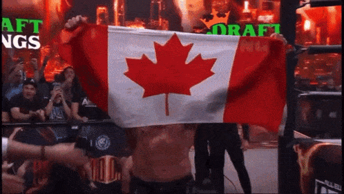 Kenny Omega Canada Flag GIF - Kenny Omega Canada Flag GIFs