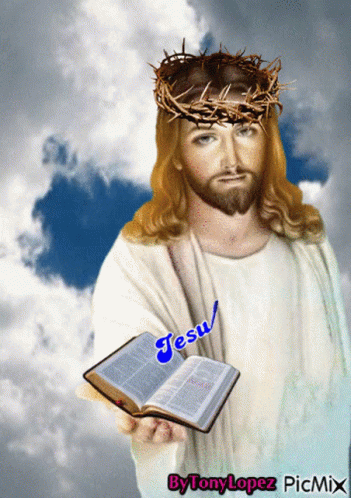 Jesus Con La Santa Escrituras Jesus GIF - Jesus Con La Santa Escrituras Jesus Bible GIFs