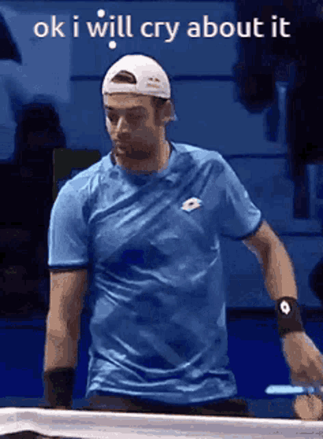Cry About It Matteo Berrettini GIF - Cry About It Matteo Berrettini Tennis GIFs