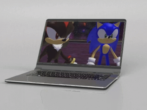 Sonic The Hedgehog Sonic GIF - Sonic The Hedgehog Sonic Laptop GIFs