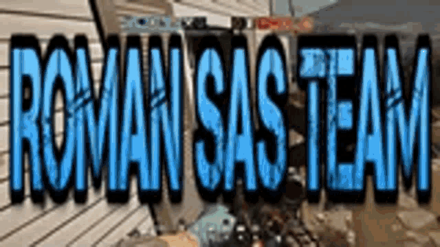 the roman sas team logo is displayed on a video game screen .