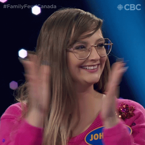 Clapping Hands Johanna GIF - Clapping Hands Johanna Family Feud Canada GIFs