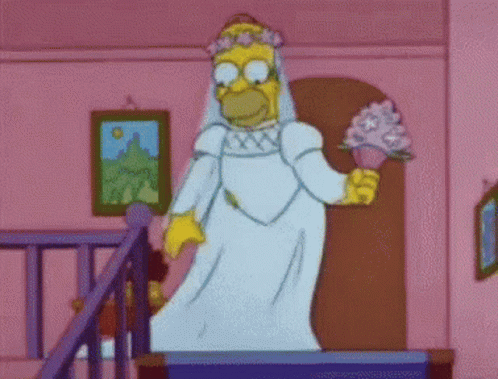 Married Wedding GIF - Married Wedding Homer GIFs