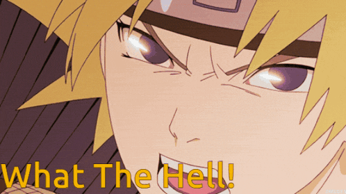 a close up of a cartoon character with the words what the hell below him