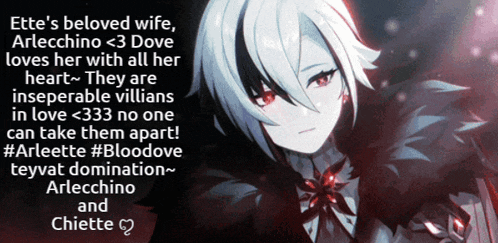 a poster that says ette 's beloved wife