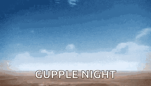 a picture of a desert with the words " gapple night " written on it