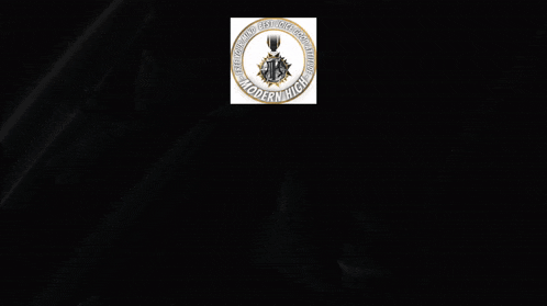 a black background with the words modern high in white letters