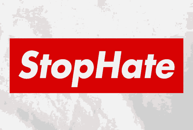 a red box that says lavs hate in white letters