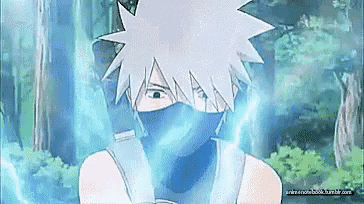 a cartoon character with a mask on his face and a lightning bolt coming out of his mouth .
