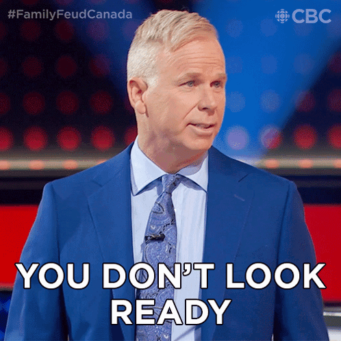 You Dont Look Ready Gerry Dee GIF - You Dont Look Ready Gerry Dee Family Feud Canada GIFs