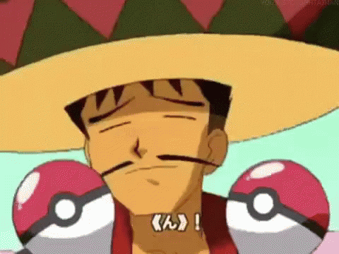 Sombrero Brock GIF - Pokemon Hat Maracas GIFs