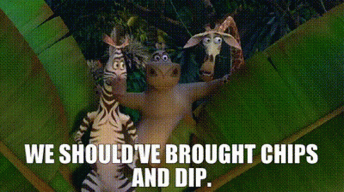 Madagascar Marty GIF - Madagascar Marty We Shouldve Brought Chips And Dip GIFs