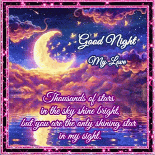 Good Night My Love Moon GIF