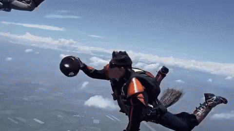 Skydiving Parachuting GIF - Skydiving Parachuting Hoops GIFs