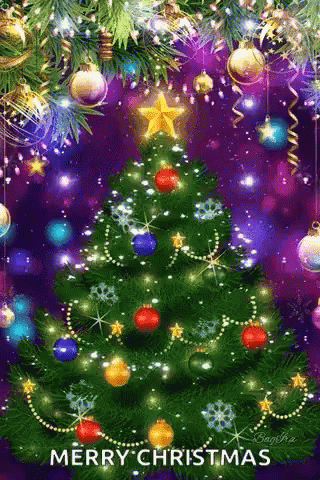 Christmas Tree Glitter GIF - Christmas Tree Glitter Greetings GIFs