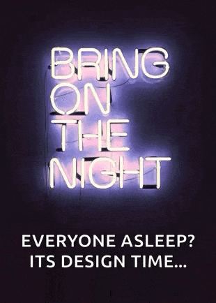 a neon sign that says " bring on the night "