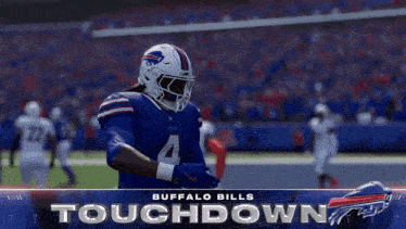 a poster for the buffalo bills touchdown