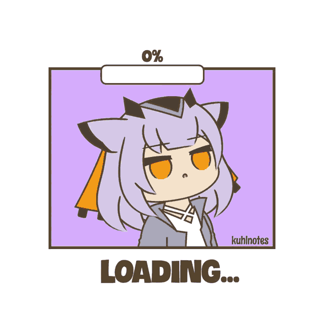 a cartoon drawing of a girl with the words error loading below her