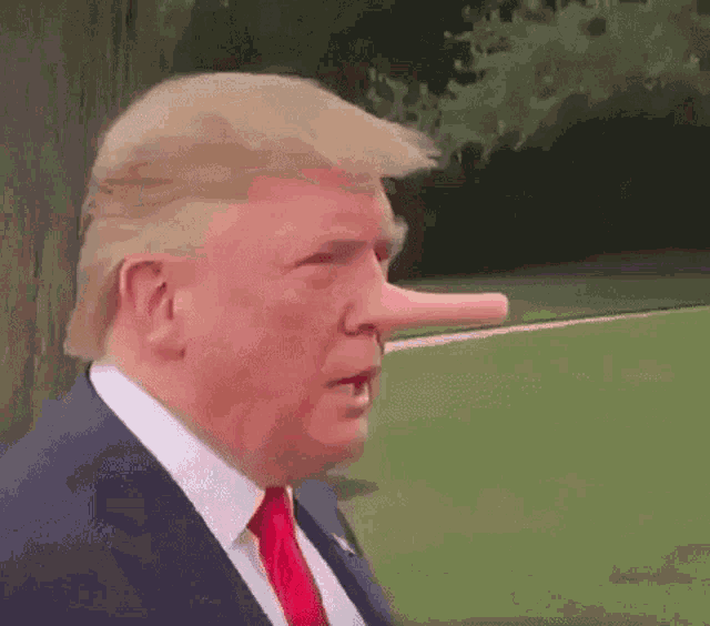Donald Trump Trump Liar GIF - Donald Trump Trump Liar Pinocchio GIFs