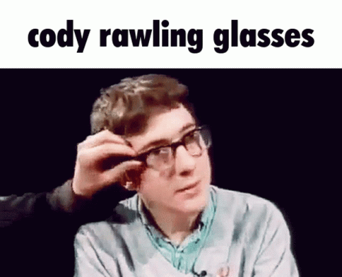 Cody Rawling Glasses GIF - Cody Rawling Glasses Blur GIFs