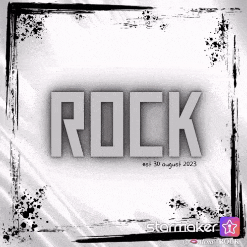 a poster that says rock on it