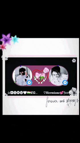 a picture of a couple with the words forever and always on the bottom