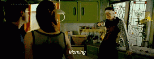 Harrypotter Morning GIF - Harrypotter Morning Wink GIFs