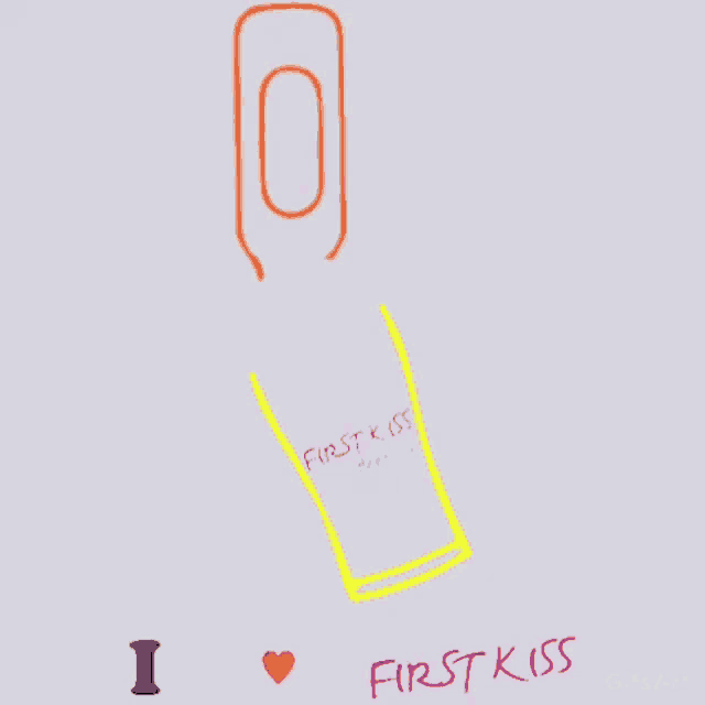 a drawing of a bottle of first kiss beer