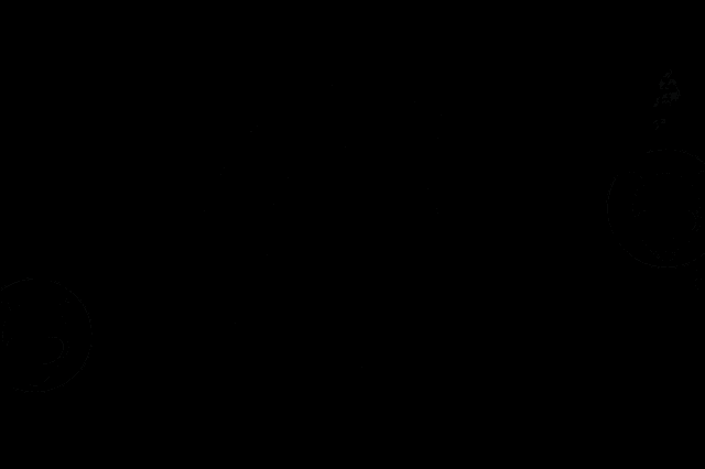 a black and white image of a planet surrounded by stars