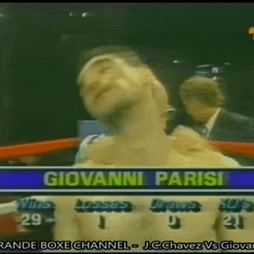 a boxing match between giovanni parisi and j.c.chavez