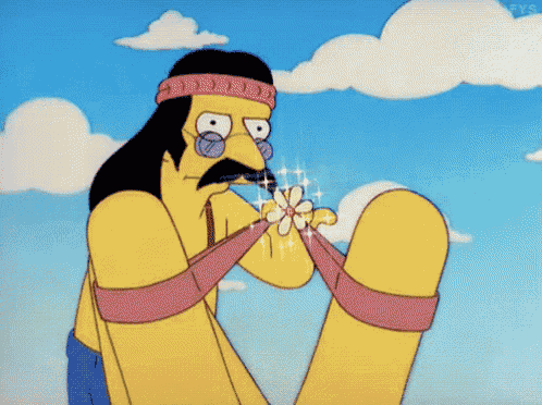 a cartoon character with a flower in his hand and the word keys on the bottom