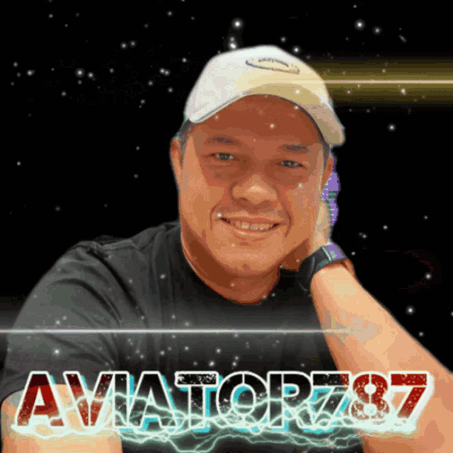 a picture of a man with the name aviator787 on the bottom right