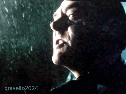 a close up of a man 's face with the year cravello2024 below it