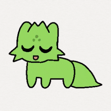 a drawing of a green dinosaur with a bunch of colorful objects coming out of it