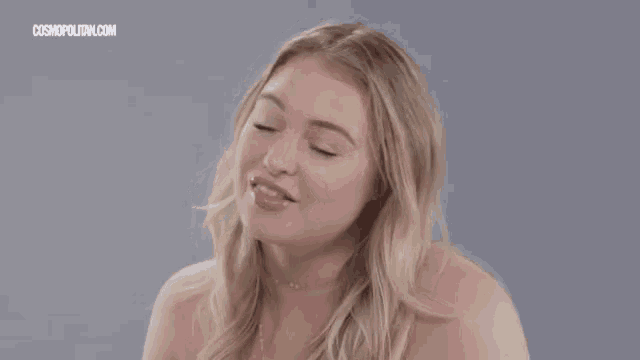 a woman is making a funny face with the words i just wasn 't skinny enough behind her
